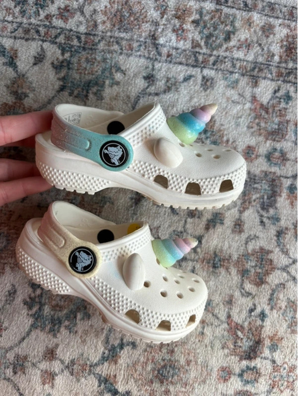 Toddler Unicorn Crocs size 5C